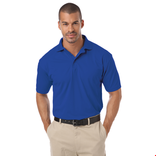 MENS IL-50 POLO NO POCKET  -  ROYAL 2 EXTRA LARGE SOLID