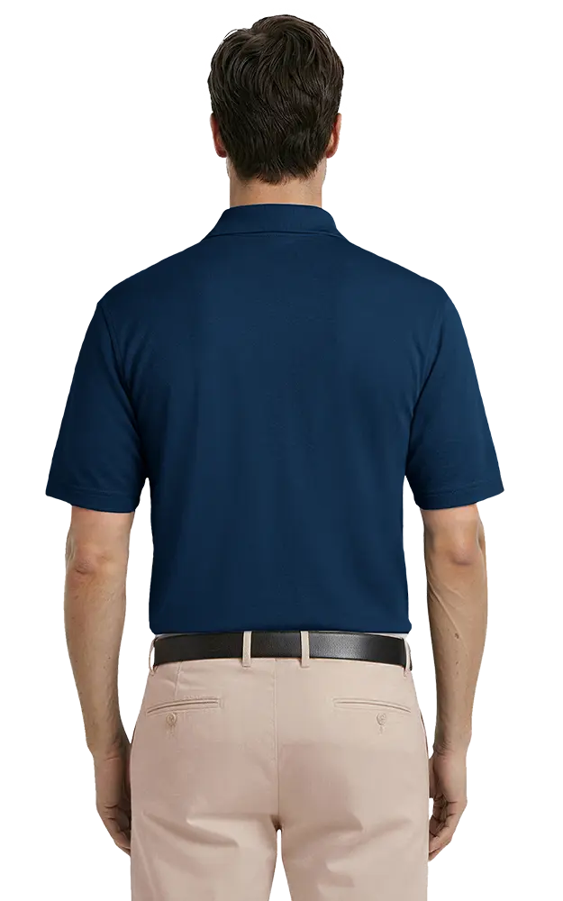 ADULT IL-50 POCKETED POLO  -  NAVY 2 EXTRA LARGE SOLID