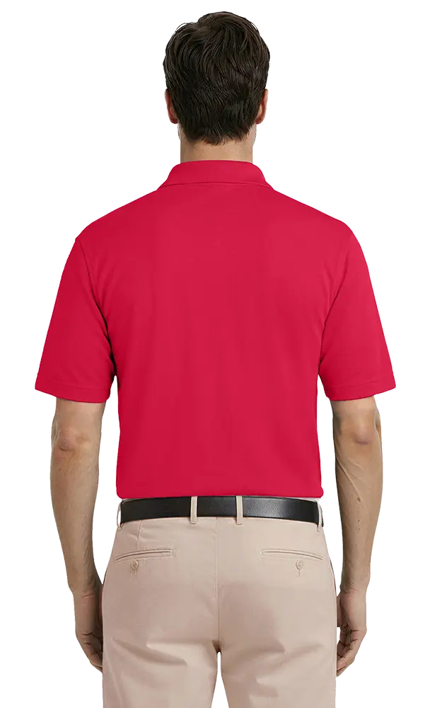 ADULT IL-50 POCKETED POLO  -  RED 2 EXTRA LARGE SOLID