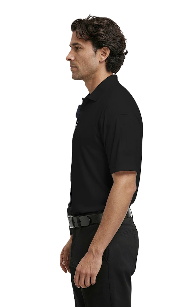 ADULT TACTICAL SHIRT  -  BLACK 2 EXTRA LARGE SOLID