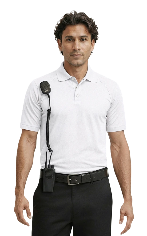ADULT TACTICAL SHIRT  -  WHITE 2 EXTRA LARGE SOLID