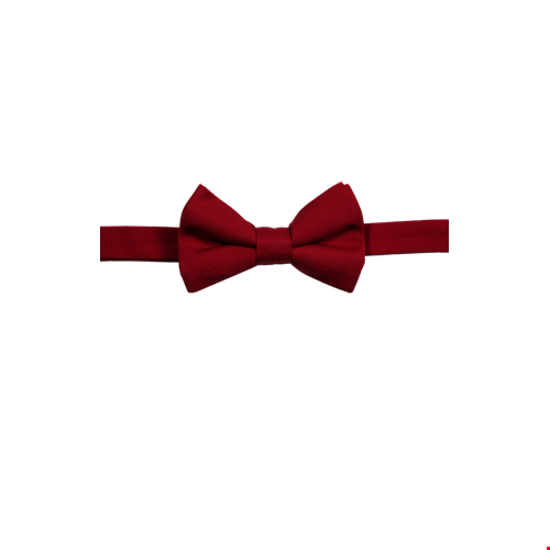 MENS TEFLON TREATED BOW TIE  -  BURGUNDY ONE SIZE TIE SOLID