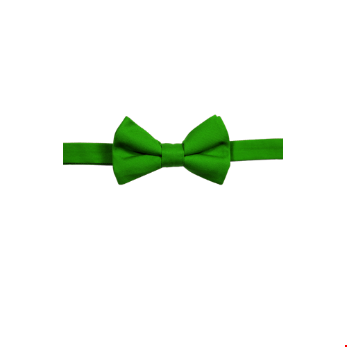 MENS TEFLON TREATED BOW TIE  -  KELLY ONE SIZE TIE SOLID