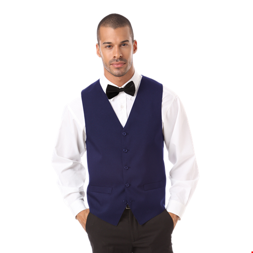 MENS TEFLON TWILL VEST  -  NAVY 2 EXTRA LARGE SOLID