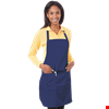 BIB APRON TEFLON  -  NAVY ONE SIZE WAIST SOLID