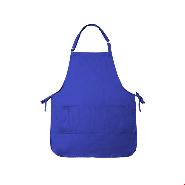 BIB APRON SCOTCHGARD  -  ROYAL ONE SIZE WAIST SOLID