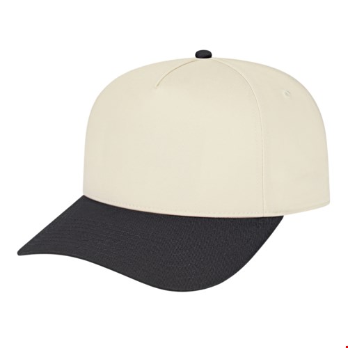 HOMETOWN 5 PANEL CAP CREAM/BLACK