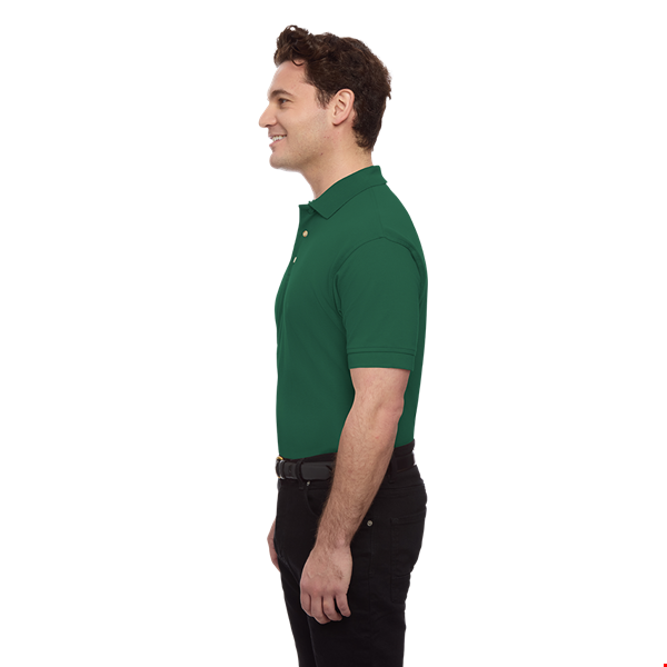 MENS SHORT SLEEVE 100% COTTON PIQUE POLO  -  HUNTER EXTRA SMALL SOLID