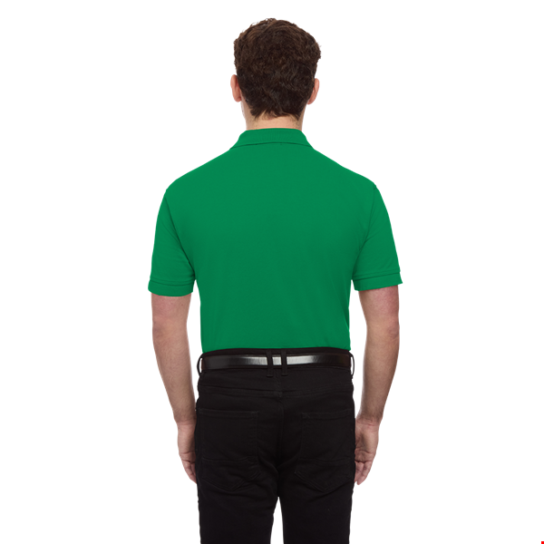 MENS SHORT SLEEVE 100% COTTON PIQUE POLO  -  KELLY EXTRA SMALL SOLID