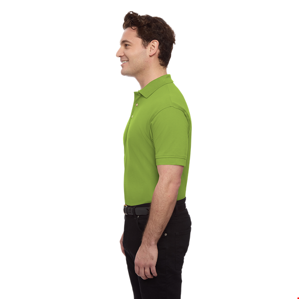 MENS SHORT SLEEVE 100% COTTON PIQUE POLO  -  KIWI SMALL SOLID