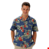 UNISEX TROPICAL PRINT CAMPSHIRT  -  FLORAL PRINT 3 EXTRA LARGE PRINT