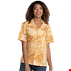 UNISEX SHORT SLEEVE TONAL CAMPSHIRT 65/35 POLY/ COTTON  -  MANGO 2 EXTRA LARGE PRINT