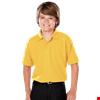 YOUTH VALUE MOISTURE WICKING S/S POLO  -  YELLOW LARGE SOLID