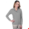 LADIES LONG SLEEVE SUPERBLEND PIQUE -  GREY 2 EXTRA LARGE SOLID