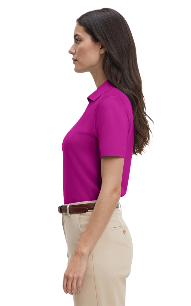 LADIES SHORT SLEEVE V-NECK  -  BERRY 2 EXTRA LARGE SOLID