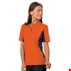 LADIES COLOR BLOCK WICKING  -  ORANGE 2 EXTRA LARGE TRIM GRAPHITE