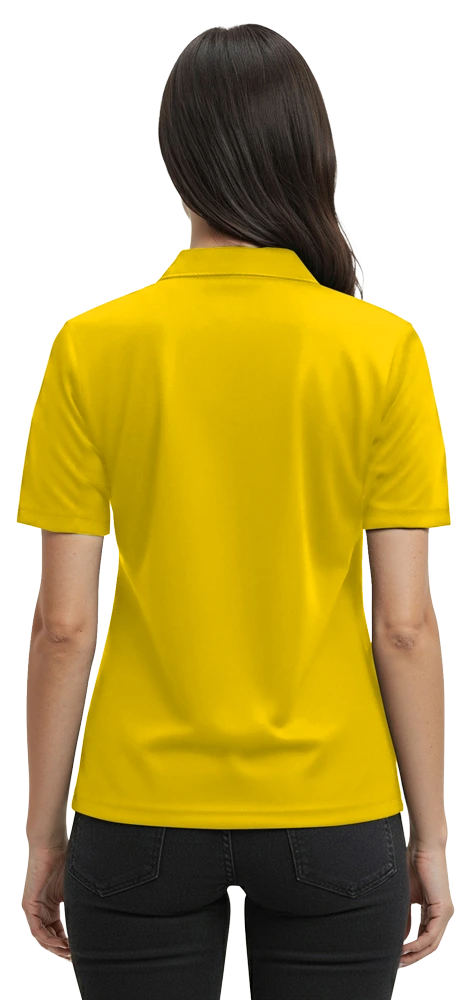 LADIES COLOR BLOCK WICKING ### - YELLOW 2 EXTRA LARGE TRIM BLACK