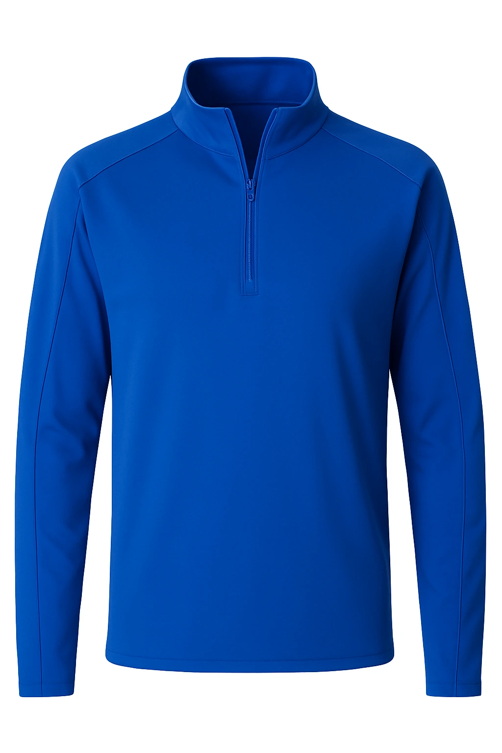 LADIES WICKING SOLID 1/4 ZIP LS PULLOVER  -  ROYAL 2 EXTRA LARGE SOLID