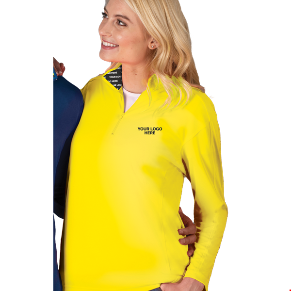 YOUR LOGO HERE ATHLETIC 1/4 OPTIC YELLOW 2 EXTRA LARGE SOLID