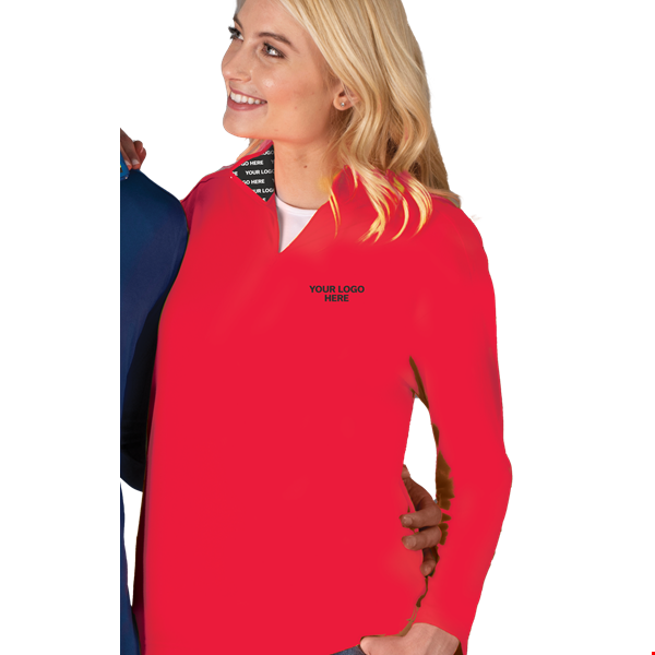 YOUR LOGO HERE ATHLETIC 1/4 RED 2 EXTRA LARGE SOLID