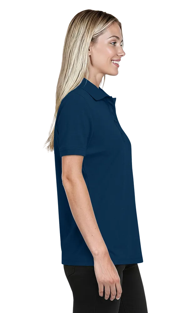LADIES ULTRA LUX POLO - NAVY 2 EXTRA LARGE SOLID