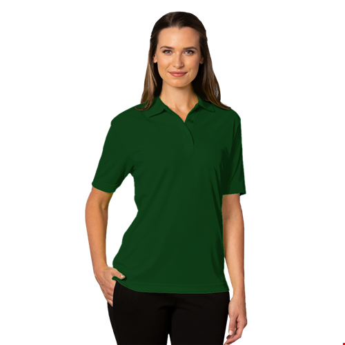 LADIES VALUE MOISTURE WICKING S/S POLO  -  HUNTER 2 EXTRA LARGE SOLID