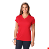 LADIES SOLID WICKING T  -  RED 2 EXTRA LARGE SOLID