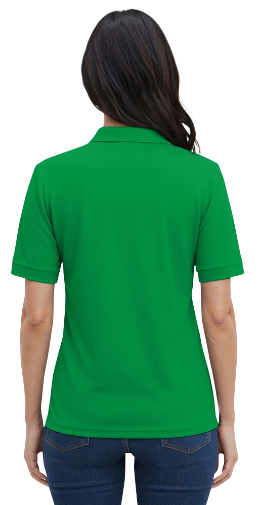 LADIES S/S VALUE PIQUE POLO  -  KELLY 2 EXTRA LARGE SOLID