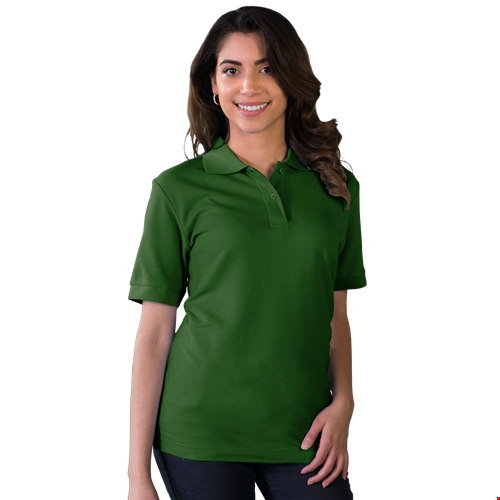 LADIES VALUE SOFT TOUCH PIQUE POLO  -  HUNTER 2 EXTRA LARGE SOLID