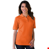 LADIES VALUE SOFT TOUCH PIQUE POLO  -  ORANGE 2 EXTRA LARGE SOLID