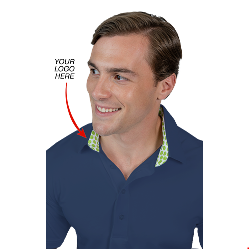 SUBLIMATED BONDED COLLAR POLO NAVY 2 EXTRA LARGE SOLID