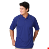 MENS WICKING PIPED POLO  -  ROYAL 2 EXTRA LARGE SOLID