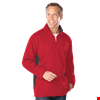 MENS WICKING 1/2 ZIP BLOCKED  -  RED 2 EXTRA LARGE TRIM GRAPHITE