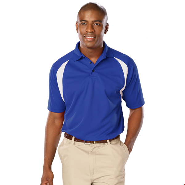 MENS WICKING CONTRAST INSERT  -  ROYAL 2 EXTRA LARGE TRIM WHITE