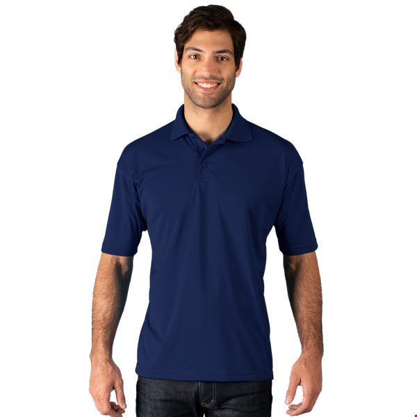 MENS WICKING SOLID SNAG RESIST POLO   -  NAVY 2 EXTRA LARGE SOLID