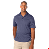 MENS HEATHERED WICKING POLO  -  HEATHER NAVY 2 EXTRA LARGE SOLID