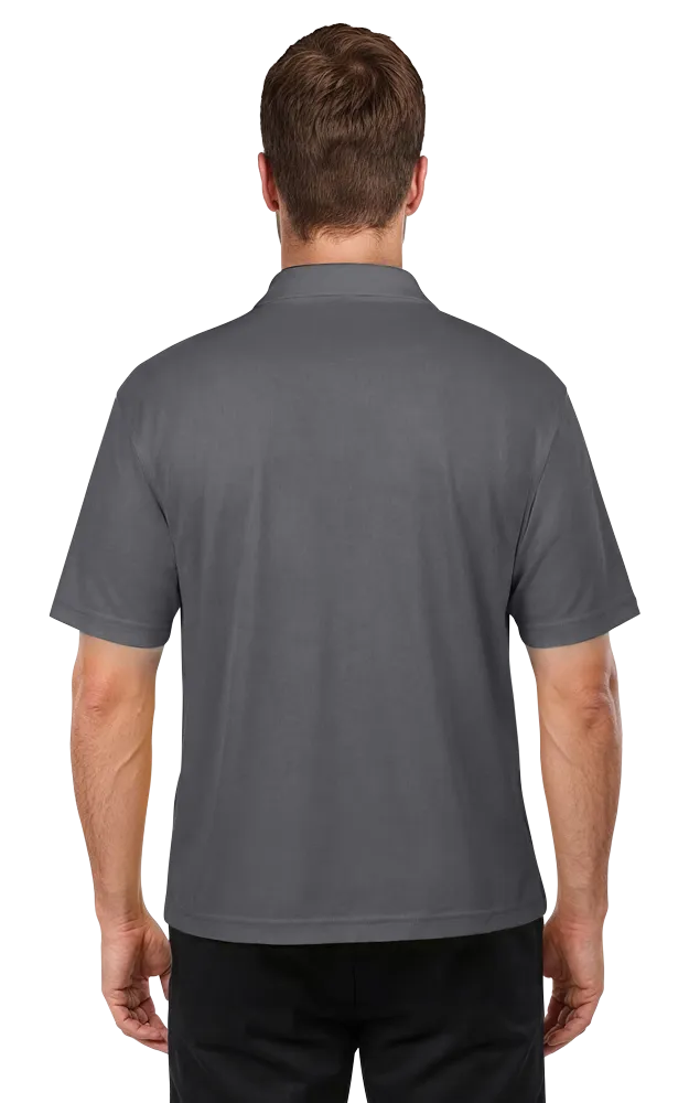 MENS ULTRA LUX POLO -  GRAPHITE 2 EXTRA LARGE SOLID