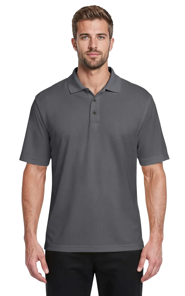 MENS ULTRA LUX POLO -  GRAPHITE 2 EXTRA LARGE SOLID