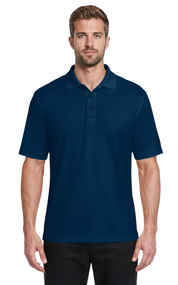 MENS ULTRA LUX POLO  -  NAVY 2 EXTRA LARGE SOLID