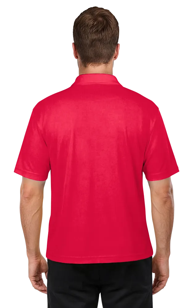 MENS ULTRA LUX POLO  -  RED 2 EXTRA LARGE SOLID