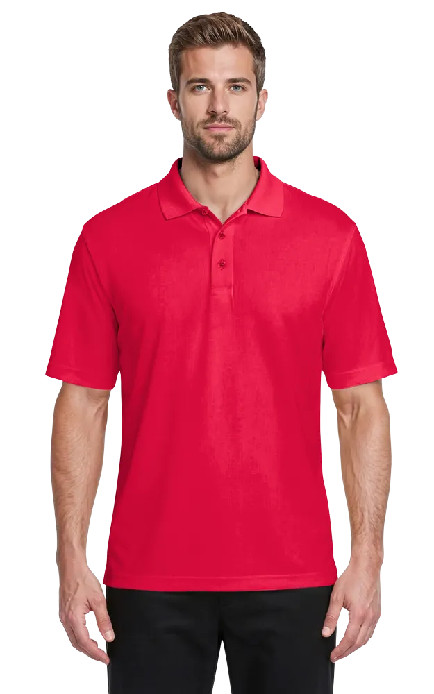 MENS ULTRA LUX POLO  -  RED 2 EXTRA LARGE SOLID