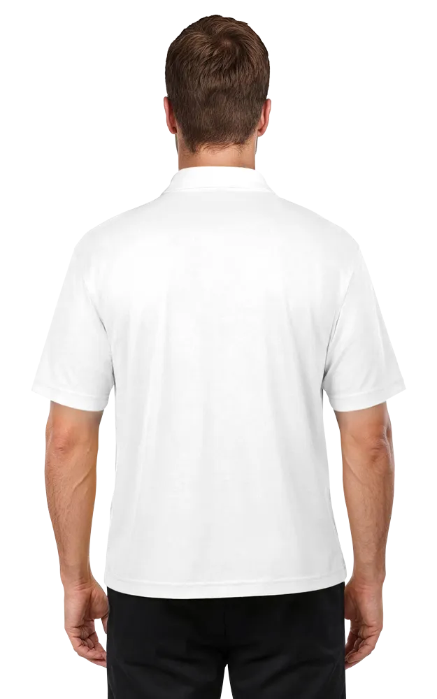 MENS ULTRA LUX POLO  -  WHITE 2 EXTRA LARGE SOLID