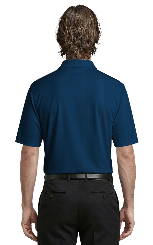 MEN'S NAILHEAD S/S POLO ### -  NAVY 2 EXTRA LARGE TRIM WHITE