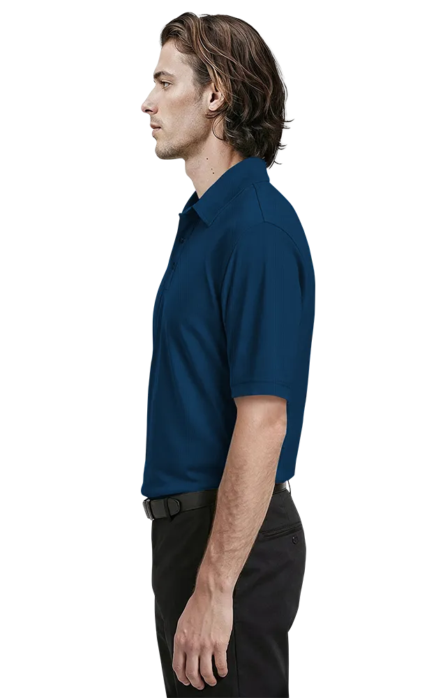 MEN'S NAILHEAD S/S POLO ### -  NAVY 2 EXTRA LARGE TRIM WHITE