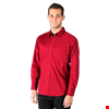 MENS SUPERBLEND POPLIN L/S UNTUCKED SHIRT  -  RED 2 EXTRA LARGE SOLID