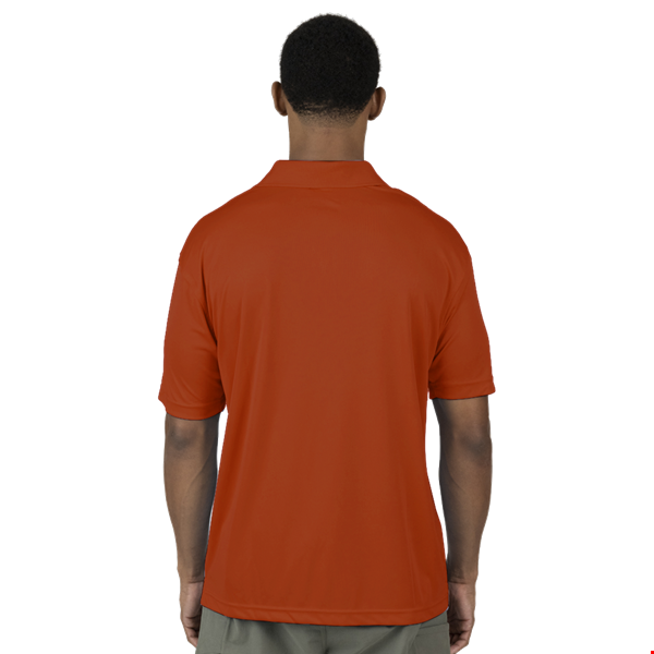 MENS VALUE MOISTURE WICKING S/S POLO  -  BURNT ORANGE 2 EXTRA LARGE SOLID