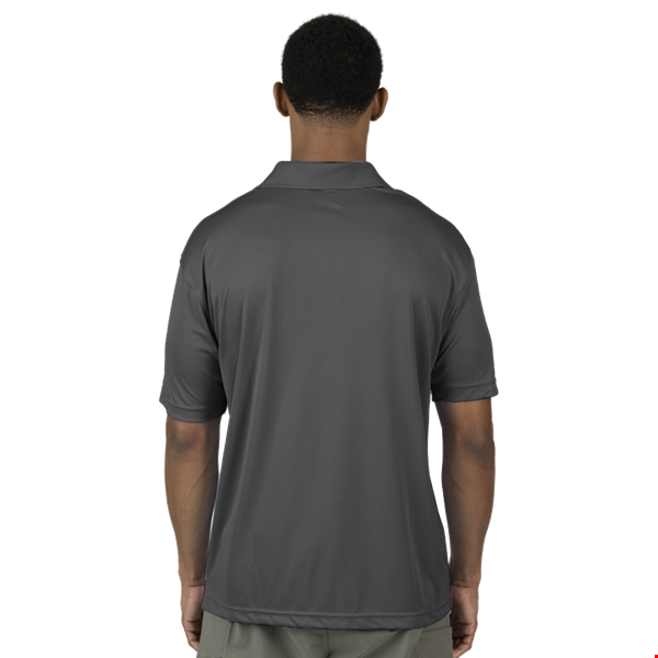 MENS VALUE MOISTURE WICKING S/S POLO  -  GRAPHITE 2 EXTRA LARGE SOLID