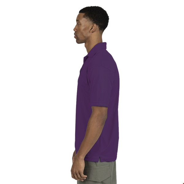 MENS VALUE MOISTURE WICKING S/S POLO  -  PURPLE 2 EXTRA LARGE SOLID