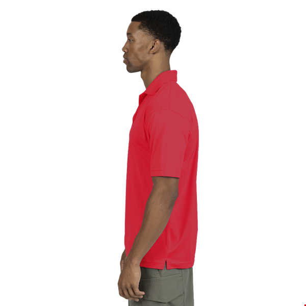 MENS VALUE MOISTURE WICKING S/S POLO  -  RED 2 EXTRA LARGE SOLID