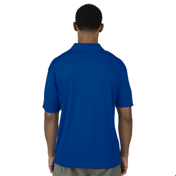 MENS VALUE MOISTURE WICKING S/S POLO  -  ROYAL 2 EXTRA LARGE SOLID